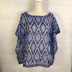 NWOT Talbots sheer drape poncho